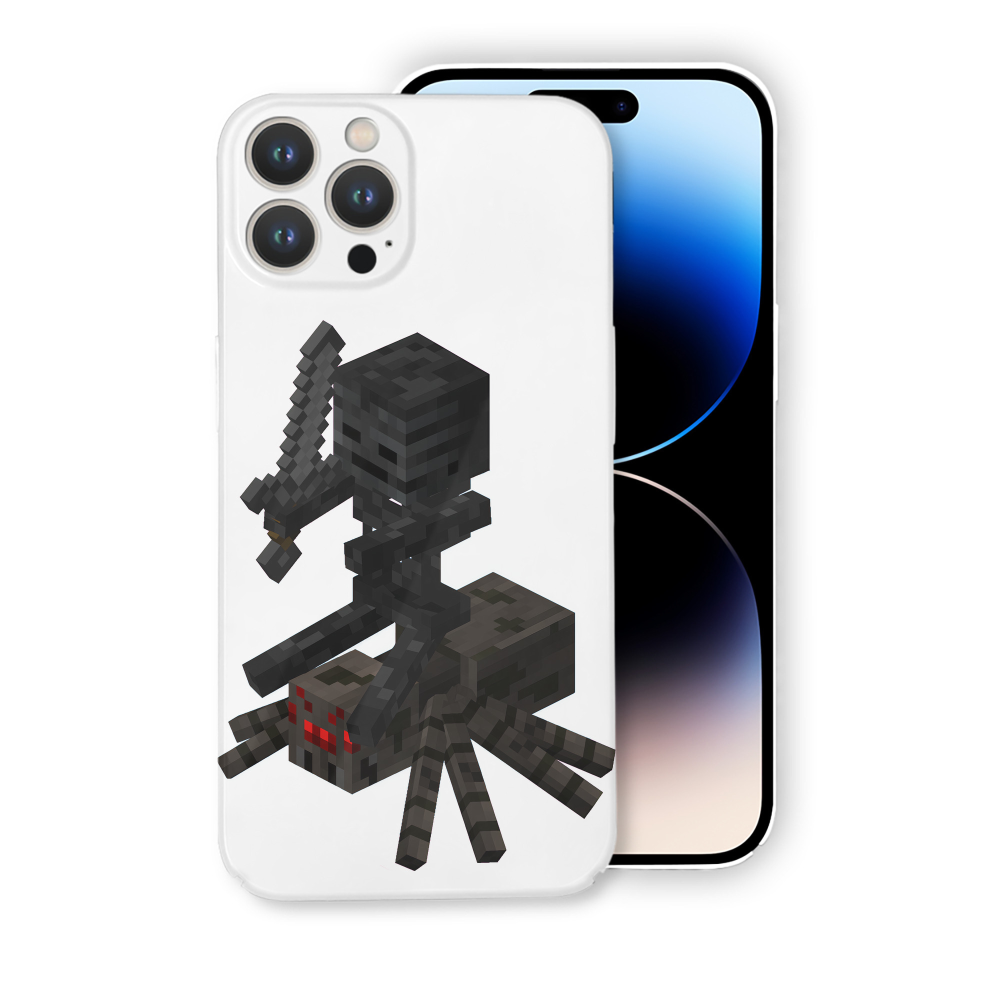 （画像用） マインクラフト ブロックの世界 Minecraft MC Block world 【iPhone 14シリーズ対応】ハードケース